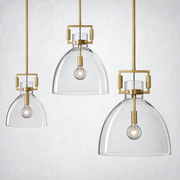 Caledon Glass Cloche Pendant  10″ 14″ 18″