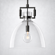 Caledon Glass Cloche Pendant  10″ 14″ 18″