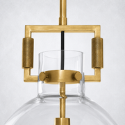 Caledon Glass Cloche Pendant  10″ 14″ 18″