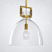 Caledon Glass Cloche Pendant  10″ 14″ 18″