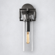 Caledon Glass Cylinder Wall Sconce 9''