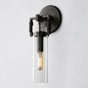 Caledon Glass Cylinder Wall Sconce 9''