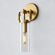 Caledon Glass Cylinder Wall Sconce 9''