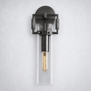 Caledon Glass Cylinder Wall Sconce 12''