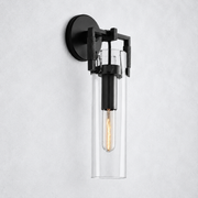 Caledon Glass Cylinder Wall Sconce 12''