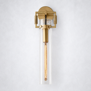 Caledon Glass Cylinder Wall Sconce 16''