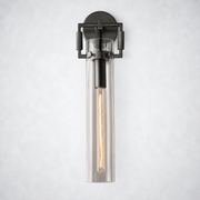 Caledon Glass Cylinder Wall Sconce 16''