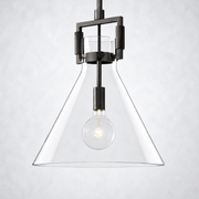 Caledon Glass Funnel Island Pendant