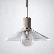 Caledon Glass Slope Shade Island Pendant