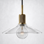 Caledon Glass Slope Shade Island Pendant