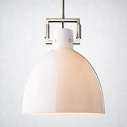 Caledon Milk Glass Cloche Island Pendant