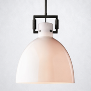 Caledon Milk Glass Cloche Island Pendant