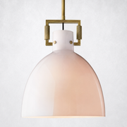 Caledon Milk Glass Cloche Island Pendant
