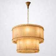 Sorella Alabaster Round Tiered Chandelier 37