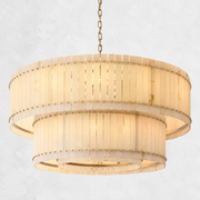 Sorella Alabaster Round Tiered Chandelier 60