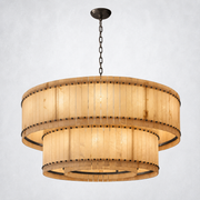 Sorella Alabaster Round Tiered Chandelier 60