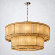 Sorella Alabaster Round Tiered Chandelier 60