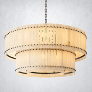 Sorella Alabaster Round Tiered Chandelier 60
