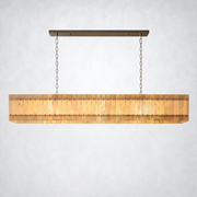 Sorella Alabaster Linear Chandelier 72