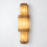 Sorella Alabaster Grand Round Sconce