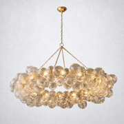 Aurum Glass  Ring Chandelier 63