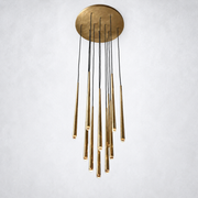 Aurelia Round Tapered Tubular Chandelier 24