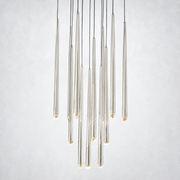 Aurelia Round Tapered Tubular Chandelier 24