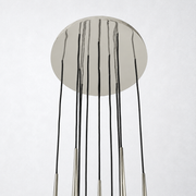 Aurelia Round Tapered Tubular Chandelier 24