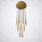 Aurelia Round Tapered Tubular Chandelier 30