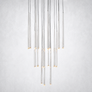 Aurelia Round Tapered Tubular Chandelier 30
