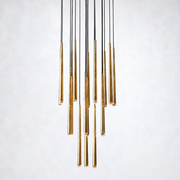Aurelia Round Tapered Tubular Chandelier 30