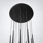 Aurelia Round Tapered Tubular Chandelier 30