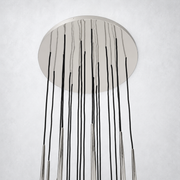 Aurelia Round Tapered Tubular Chandelier 30