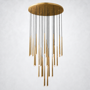 Aurelia Shower Round Tapered Tubular Chandelier 48
