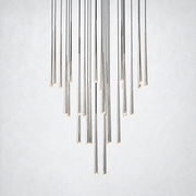 Aurelia Shower Round Tapered Tubular Chandelier 48