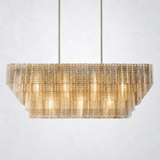 Astra Glass Rectangle Chandelier