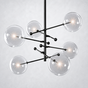 Quintara Glass Globe Pendant Chandelier 55''