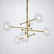 Quintara Glass Globe Pendant Chandelier 55''