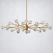 Meridian Clear Crystal Oval Chandelier 72