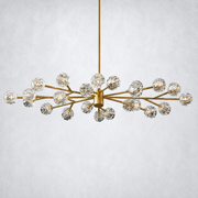 Meridian Clear Crystal Oval Chandelier 72