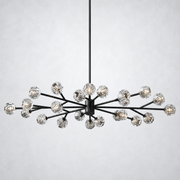Meridian Clear Crystal Oval Chandelier 72
