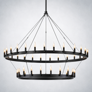 Halo Vintage Candelabra 2-Tier Chandelier