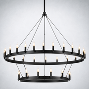 Halo Vintage Candelabra 2-Tier Chandelier