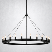 Halo Vintage Candelabra Round Chandelier