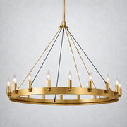 Halo Vintage Candelabra Round Chandelier
