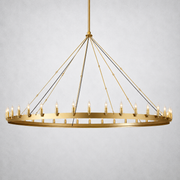 Halo Vintage Candelabra Round Chandelier