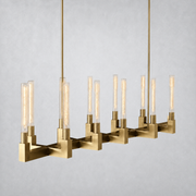 Imperial Glass Linear Chandelier 67
