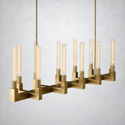 Imperial Glass Linear Chandelier 67