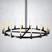 Imperial Glass Round Chandelier 72