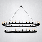 Halo Vintage Filament 2-Tier Chandelier